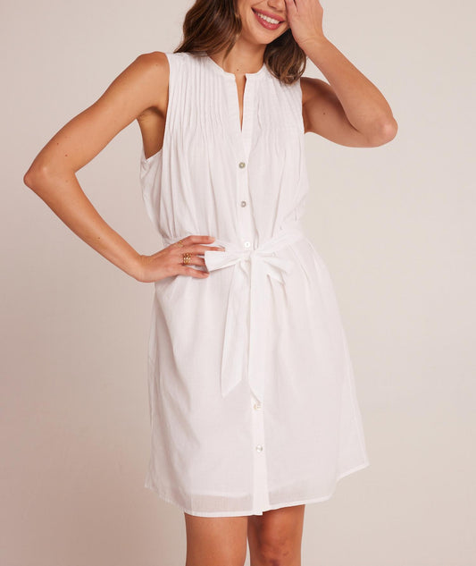 Bella Dahl - Sleeveless Pintuck Shirt Dress