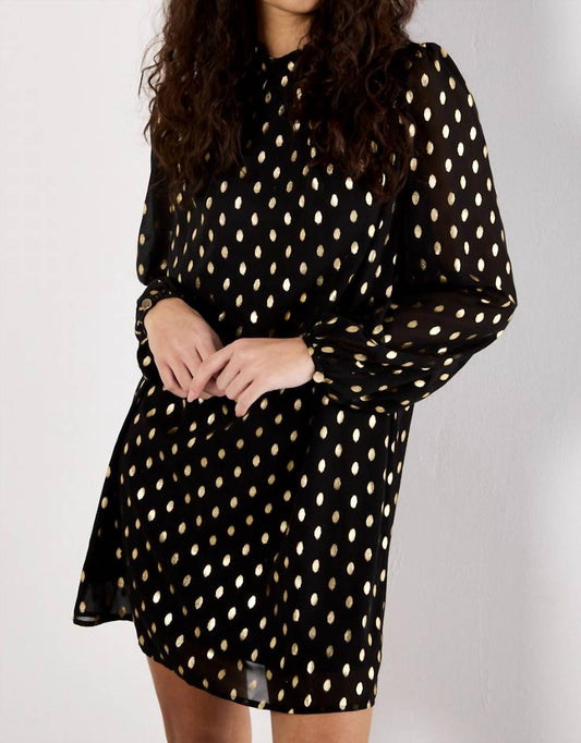 Apricot - Foil Spot Shift Dress