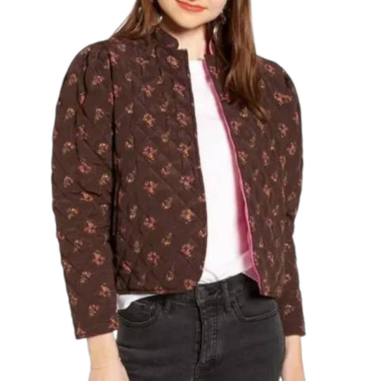 Something Navy - Quilted Floral Jacket