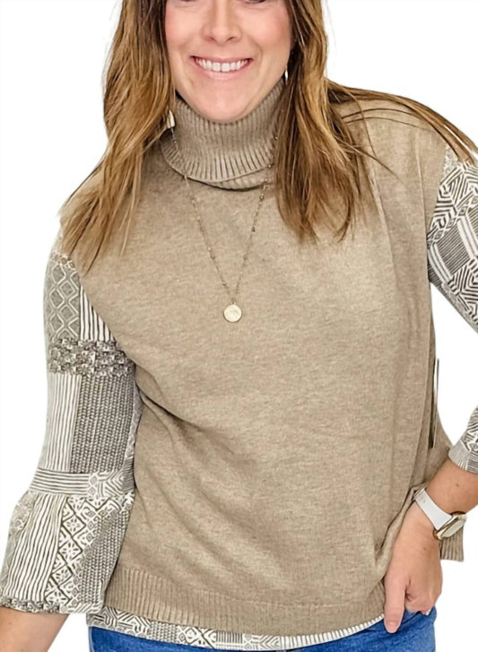 Multiples - Turtleneck Hi-lo Sweater Vest