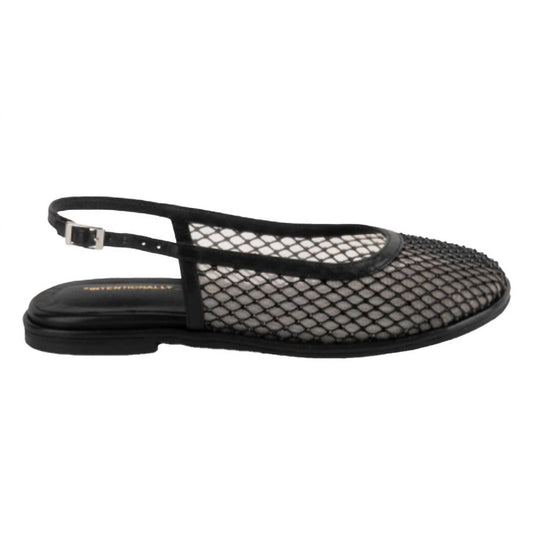 Intentionally Blank - Women Anna Mesh Slingback Ballet Flat