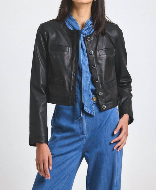 Derek Lam 10 Crosby - Penny Leather Jacket