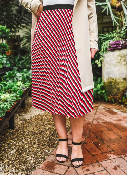 Sacred Pleated Midi Skirt