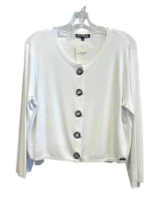 Picadilly - Women's Elegant Eyelet Closure Cardigan