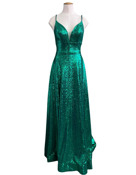 Amarra - A-line Sequin Prom Gown