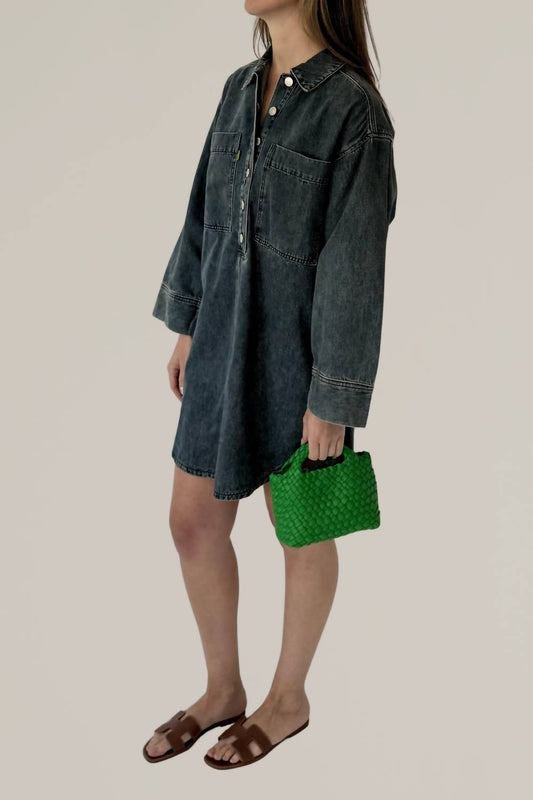 Frnch - Long Sleeve Denim Dress