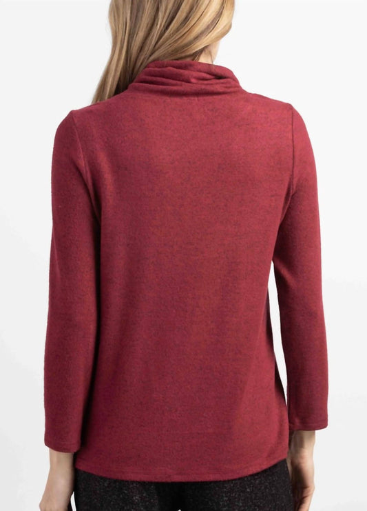 Cozy-Up Fleece Tie Neck Pullover