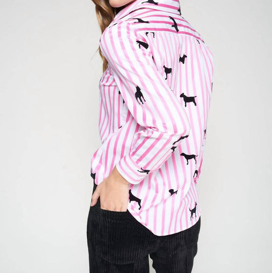Vilagallo - Mafalda Dogs Stripes Shirt