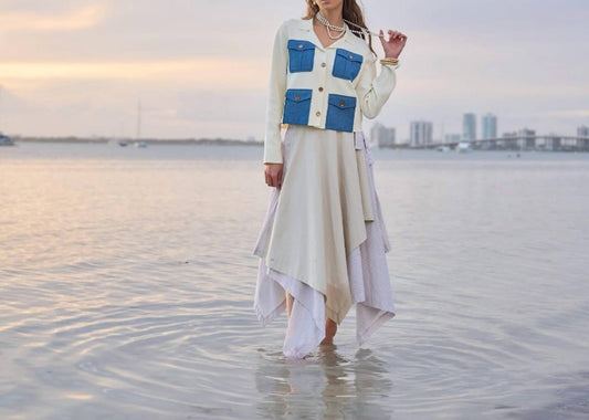 Esteem Couture - Ollie Handkerchief-style Midi Skirt