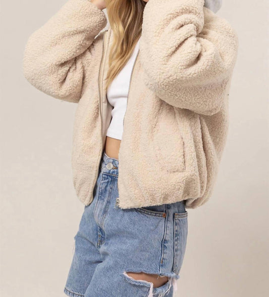 Hyfve - Hooded Sherpa Puffer Jacket