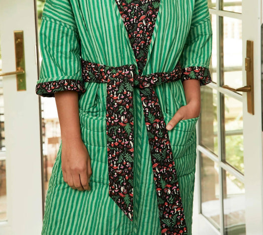 Printfresh - Toadstools Reversible Quilted Robe