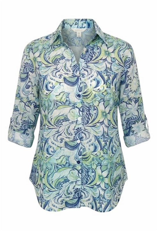 Ethyl - Lightweight Summer Print Top
