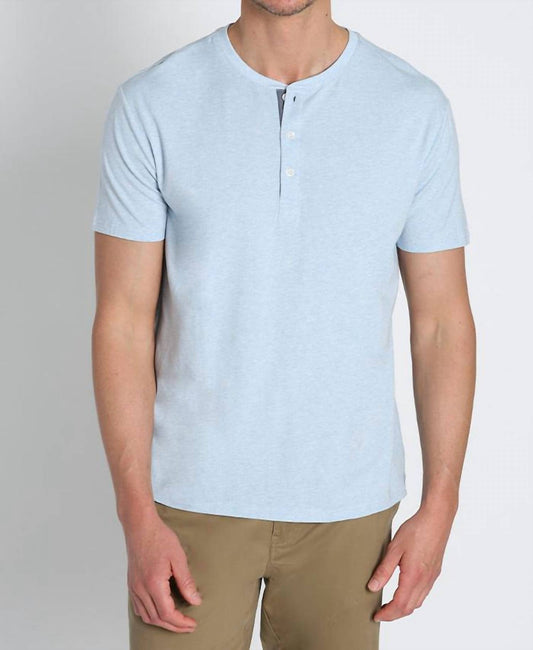 Jachs New York - Stretch Pima Blend Short Sleeve Henley Tee