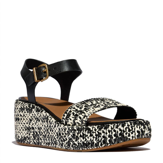 Fitflop - Women's Platform Woven Ankle-strap Sandal