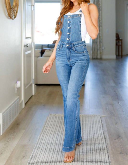 Judy Blue - Control Top Retro Flare Overalls