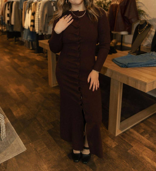 Able - Pleated Split Dress