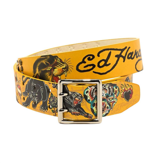 Ed Hardy - Men's Panther Snake Belt