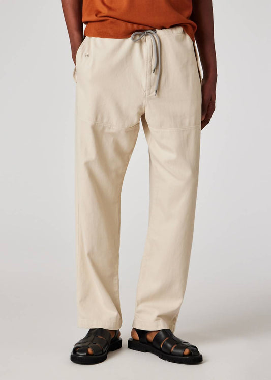 Paul Smith - Relaxed-fit Ecru Cotton-linen Trousers