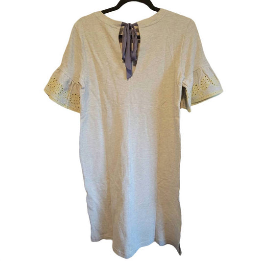 Mystree - Women's Mystree Dress Tunic Knit Eyelet Embroidery Tie Closure