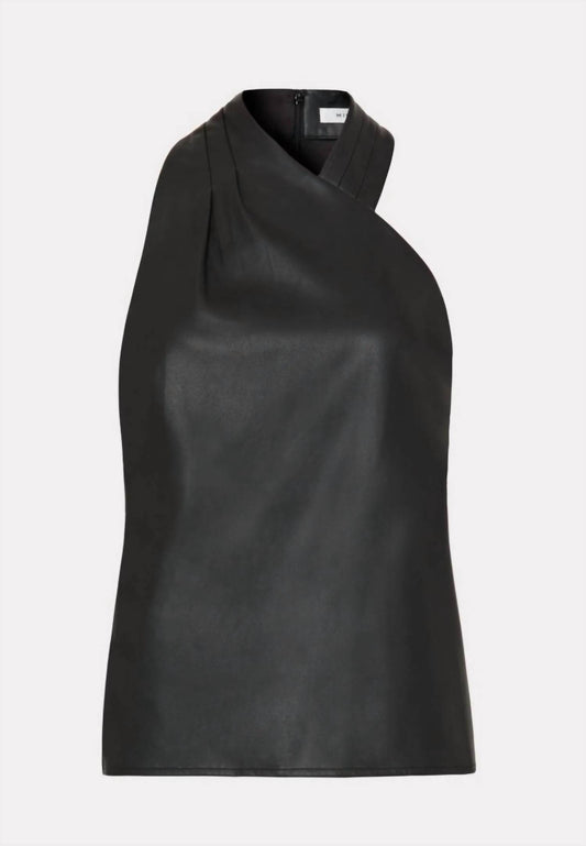 Milly - Preston Vegan Leather Top