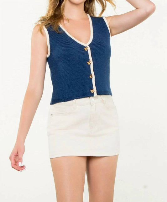 Thml - Bow Button Sweater Vest
