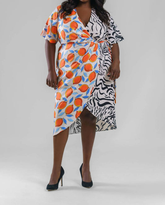 Donna Morgan - Pandora V-neck Midi Dress - Plus