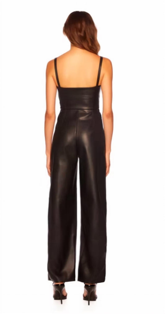 Susana Monaco - Faux Leather Tank Jumpsuit