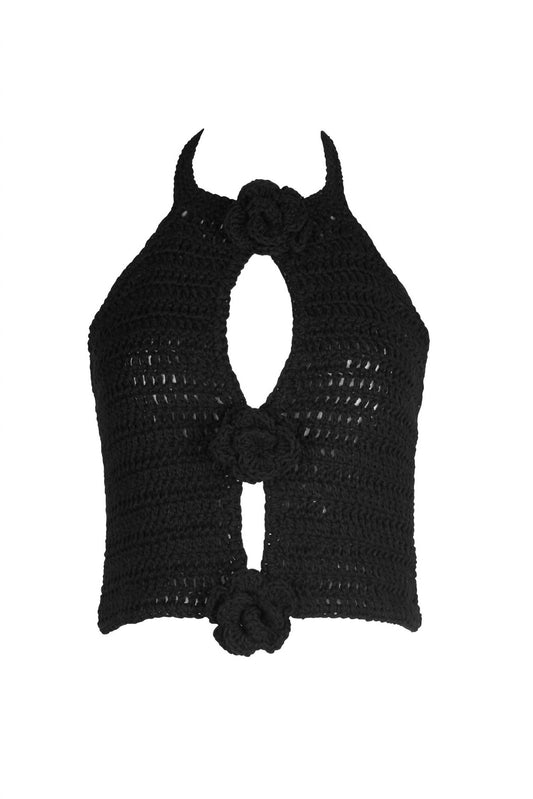 Soah - Women's Paris Crochet Halter Top