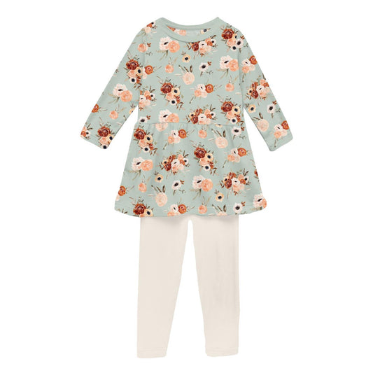 Kickee - Girl's Long Sleeve Playtime Outfit Set