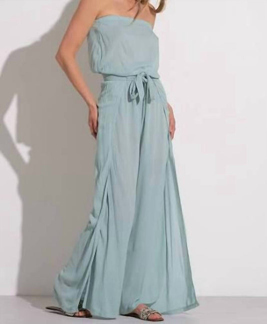 Elan - Strapless Crepe-leg Jumpsuit