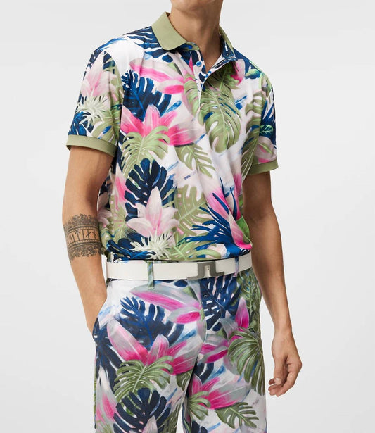 J.Lindeberg - Tour Tech Reg Fit Print Polo Shirt