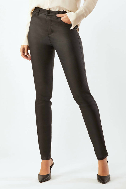 Ecru - Melrose 5 Pocket Slim Jean Coated Denim