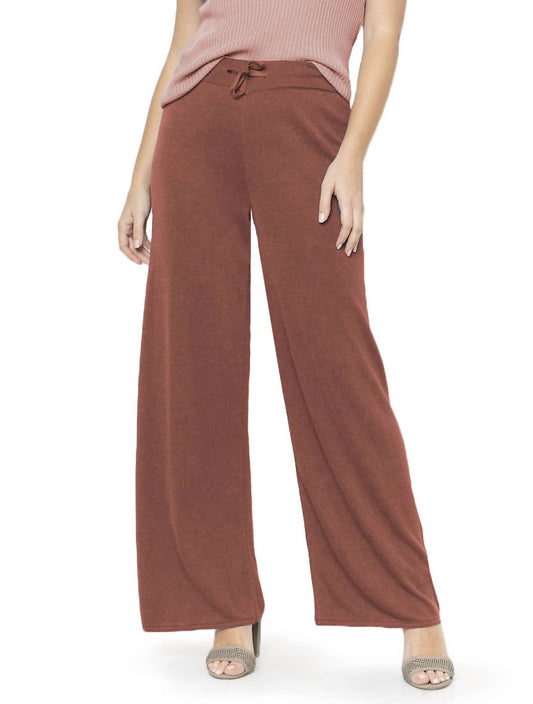 Wide Leg Linen Knit Pant