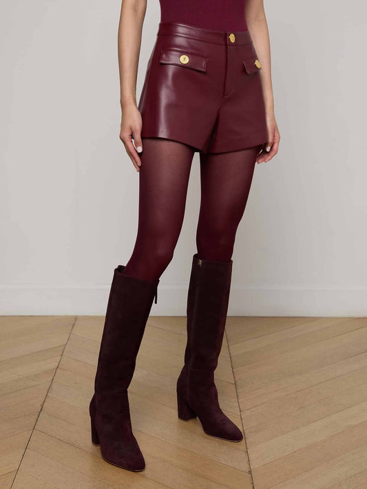 L'Agence - Dionne Vegan Leather Short