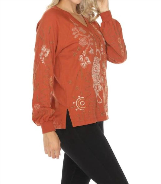 Johnny Was - RAGLAN BISHOP SLEEVE TEE