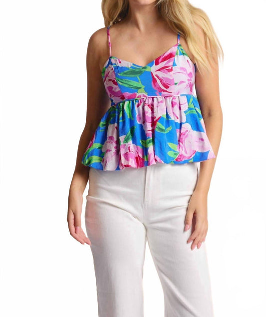Sadie & Sage - Tween Technicolor Babydoll Tank