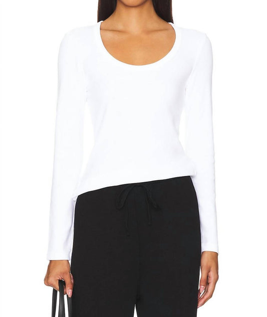 Bobi - Long Sleeve Scoop Neck Tee