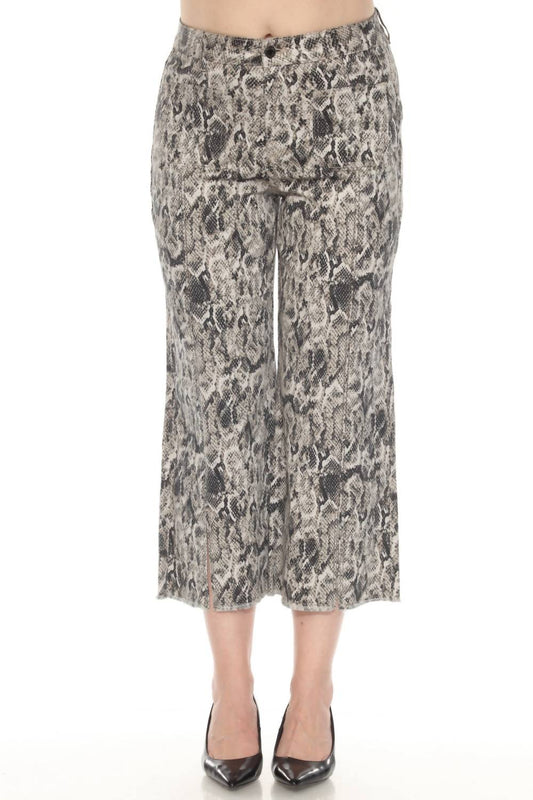 Joseph Ribkoff - Snakeskin Print Cropped Pants