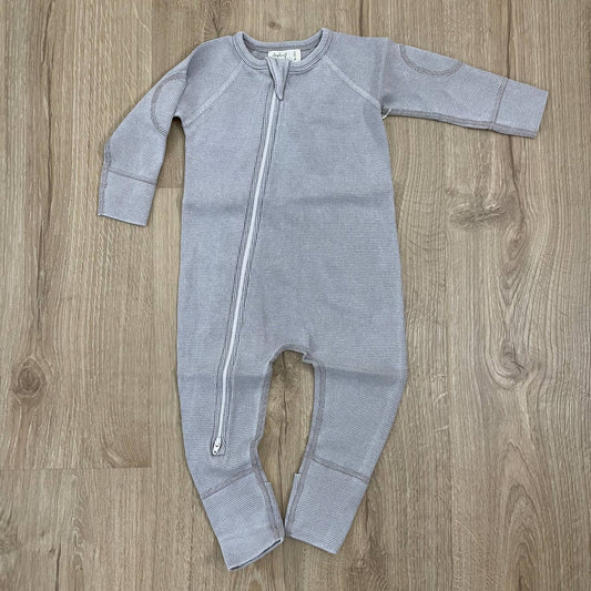 Kid's Waffle Zip Romper