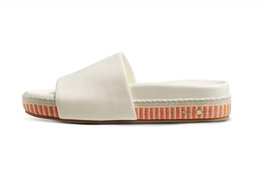 Beek - Women's Pelican Textile Leather Platform Sandal