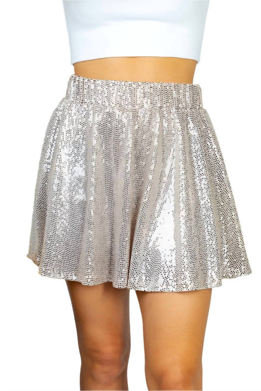 White Birch - Sequin Skort