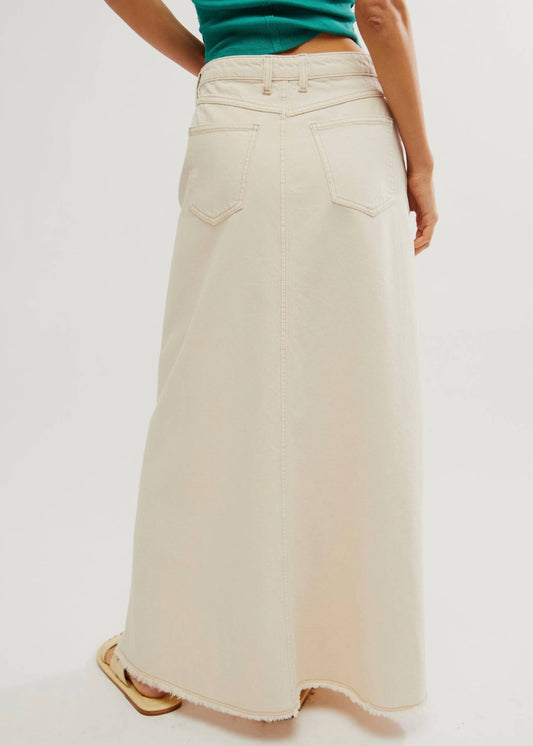 Free People - Come As You Are Denim Maxi Skirt