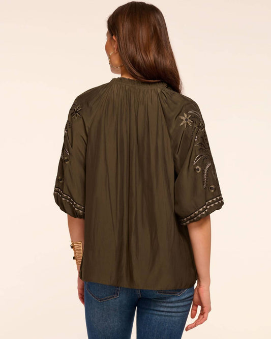 Ramy Brook - Karen Embellished V-neck Blouse
