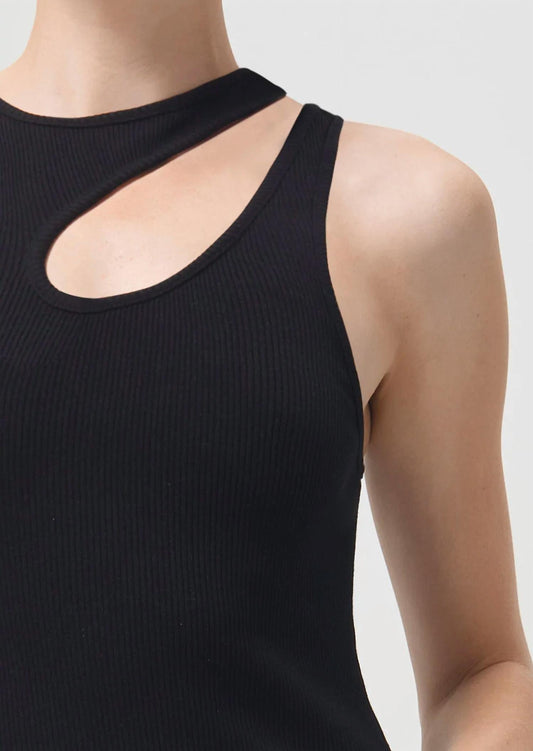 Agolde - Women's Athena Asymmetric Rib Tank