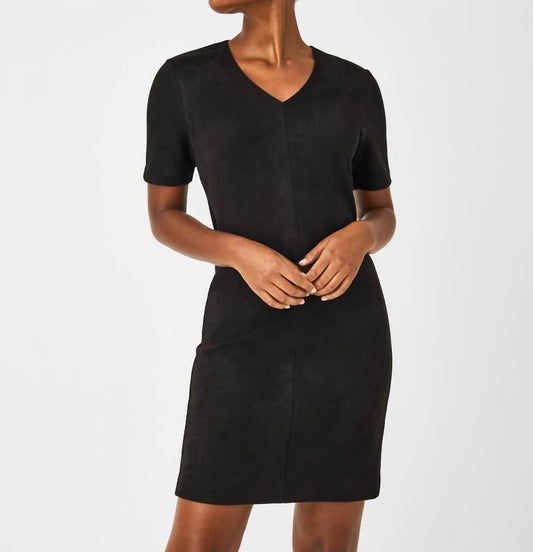 Spanx - FAUX SUEDE COLUMN DRESS