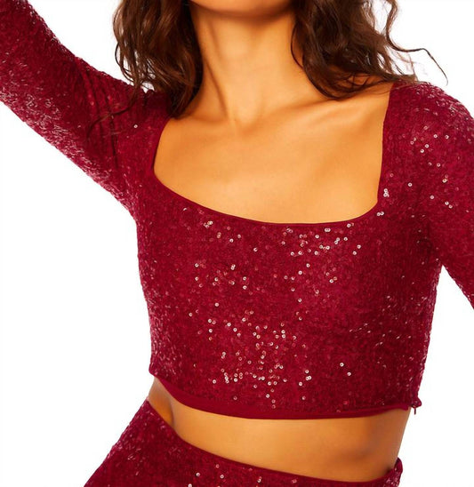 Sequin Square Top