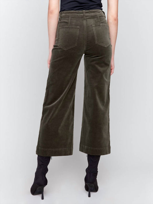 Charlie B - Patch Pocket Corduroy Flare Pants
