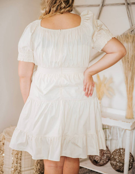 Skies Are Blue - Pick Me Up Puff Sleeve Dress - Plus