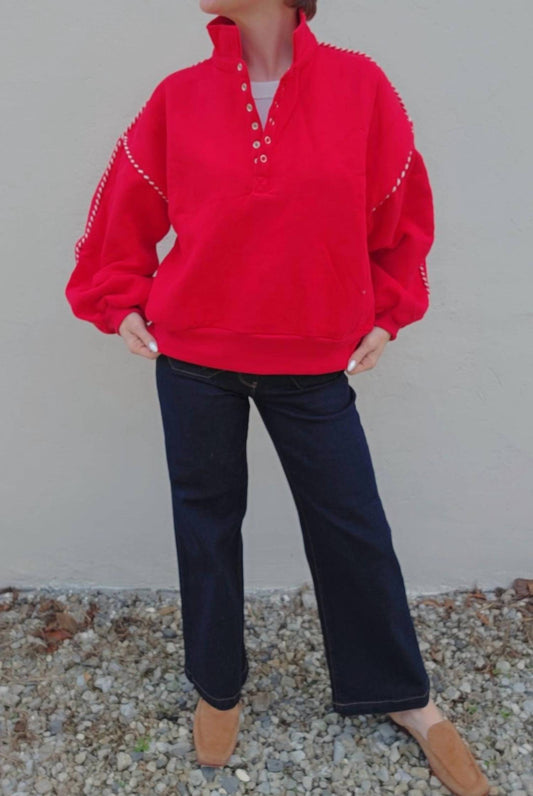 Papermoon - Piping Balloon Sleeves Pullover