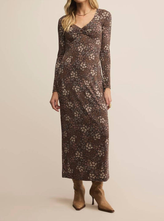 Z Supply - Exhale Sable Floral Midi Dress